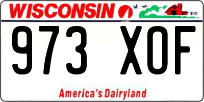 WI license plate 973XOF