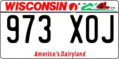 WI license plate 973XOJ