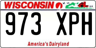 WI license plate 973XPH
