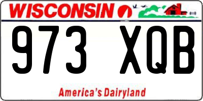 WI license plate 973XQB