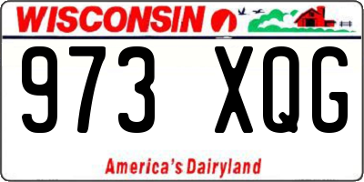 WI license plate 973XQG