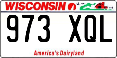 WI license plate 973XQL