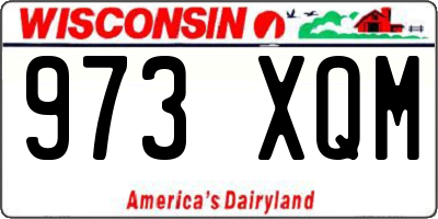 WI license plate 973XQM