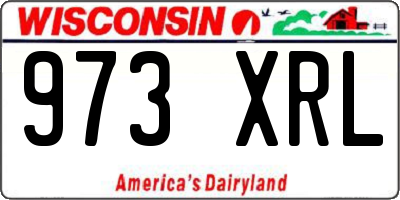 WI license plate 973XRL