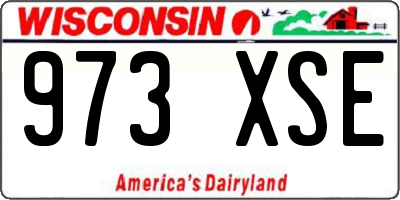 WI license plate 973XSE