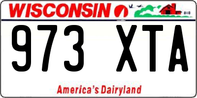 WI license plate 973XTA