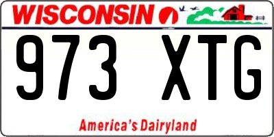 WI license plate 973XTG