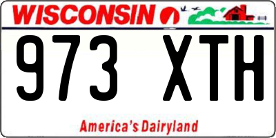 WI license plate 973XTH