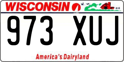 WI license plate 973XUJ