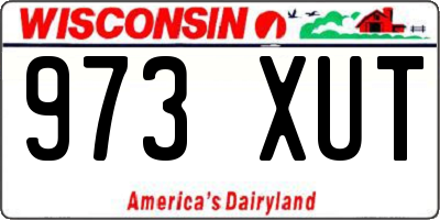 WI license plate 973XUT