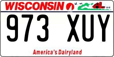 WI license plate 973XUY