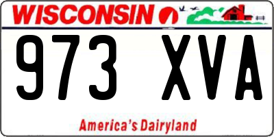 WI license plate 973XVA