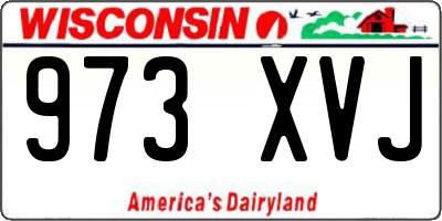 WI license plate 973XVJ