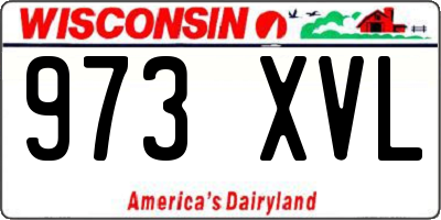 WI license plate 973XVL