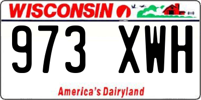 WI license plate 973XWH