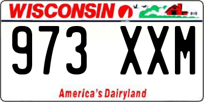 WI license plate 973XXM
