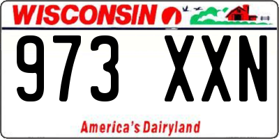 WI license plate 973XXN