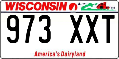 WI license plate 973XXT