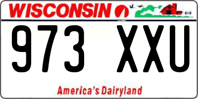 WI license plate 973XXU