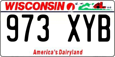 WI license plate 973XYB