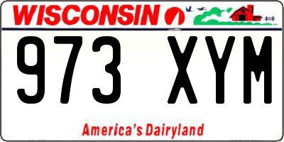 WI license plate 973XYM