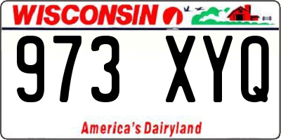 WI license plate 973XYQ