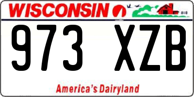 WI license plate 973XZB