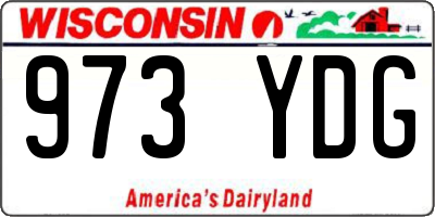 WI license plate 973YDG
