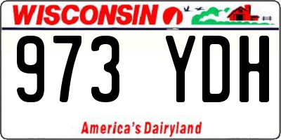 WI license plate 973YDH