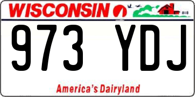 WI license plate 973YDJ