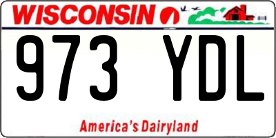 WI license plate 973YDL