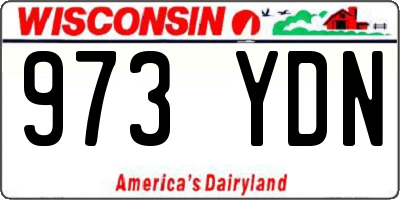 WI license plate 973YDN