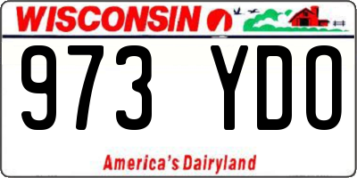 WI license plate 973YDO
