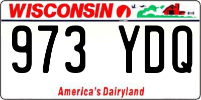WI license plate 973YDQ