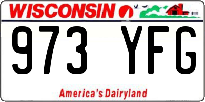 WI license plate 973YFG