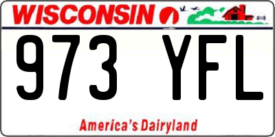 WI license plate 973YFL