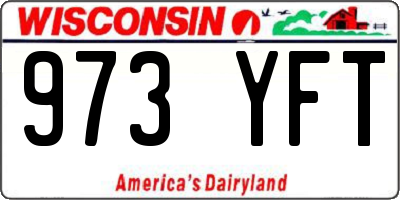 WI license plate 973YFT