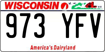 WI license plate 973YFV