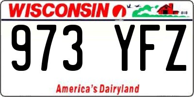 WI license plate 973YFZ
