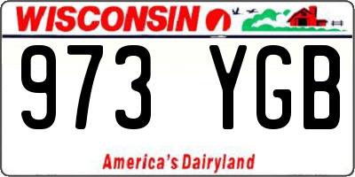 WI license plate 973YGB
