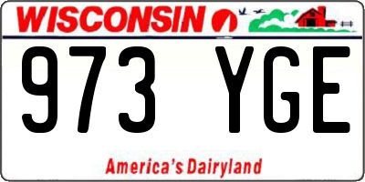 WI license plate 973YGE