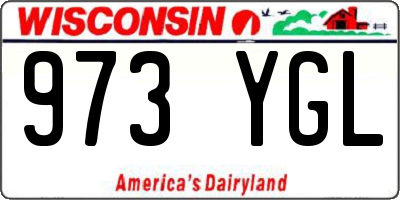 WI license plate 973YGL