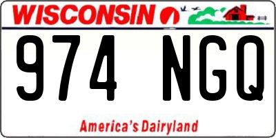 WI license plate 974NGQ