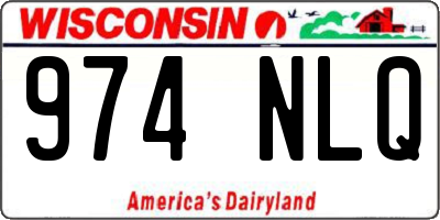 WI license plate 974NLQ