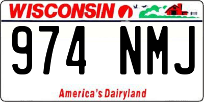 WI license plate 974NMJ