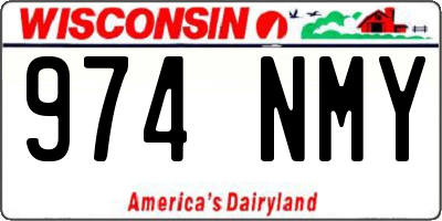 WI license plate 974NMY