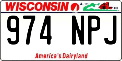 WI license plate 974NPJ