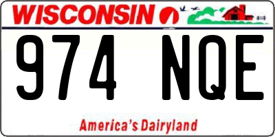 WI license plate 974NQE