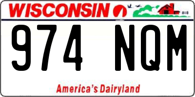 WI license plate 974NQM