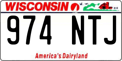 WI license plate 974NTJ